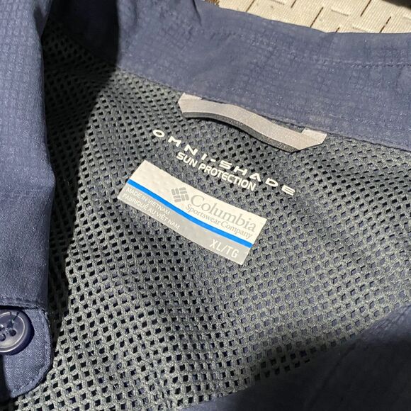 Columbia Omni Shade Long Sleeve Button Down Shirt Men's XL Sports Wear - Picture 4 of 8